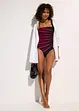 Maillot 1 pièce sculptant, maintien léger, bonprix