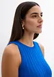 Robe trapèze en maille de viscose mélangée, bonprix