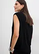 Top fluide en maille de viscose, coupe ballon, bonprix