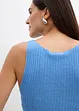 Top ajusté en maille de viscose mélangée, bonprix