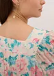Robe longue en crêpe, bonprix
