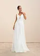 Robe de mariée brodée de sequins avec jupe en tulle amovible, bonprix