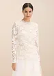 T-shirt manches longues en dentelle, bonprix