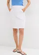 Jupe en jean, taille haute, extensible, bonprix