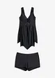 Tankini long (ens. 2 pces) à larges bretelles, bonprix