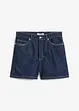 Short en jean taille haute, peu extensible, bonprix