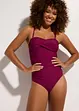 Maillot 1 pièce bandeau sculptant, maintien modéré, bonprix
