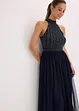 Robe longue avec perles brodées, bonprix