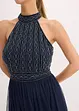 Robe longue avec perles brodées, bonprix