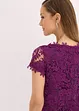 Robe en dentelle avec application en crochet sur l'encolure, bonprix