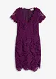 Robe en dentelle avec application en crochet sur l'encolure, bonprix