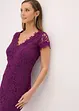 Robe en dentelle avec application en crochet sur l'encolure, bonprix