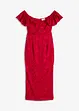 Robe en dentelle à manches drapées, bonprix