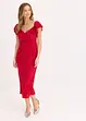 Robe en dentelle à manches drapées, bonprix