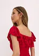 Robe en dentelle à manches drapées, bonprix