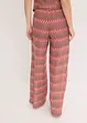 Pantalon large en jersey aspect crochet, bonprix
