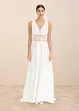 Robe de mariée en satin brillant et dentelle, bonprix