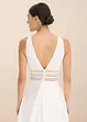 Robe de mariée en satin brillant et dentelle, bonprix