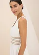 Robe de mariée en satin brillant et dentelle, bonprix