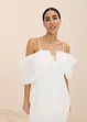Robe de mariée en satin brillant orné de strass, bonprix