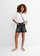 Short en jean, taille mi-haute, extensible, bonprix