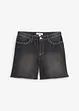 Short en jean, taille mi-haute, extensible, bonprix