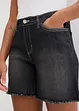 Short en jean, taille mi-haute, extensible, bonprix