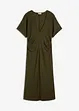 Robe en jersey côtelé, froncée sur le côté, bonprix