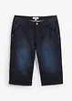 Long bermuda en jean extensible, Regular, bonprix