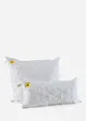 Oreiller microfibre toucher duvet avec fleur brodée, bonprix