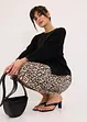 Jupe midi en satin, bonprix