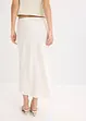 Jupe midi en satin, bonprix