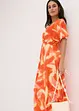 Robe longue à imprimé batik, en viscose douce et extensible, bonprix