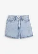 Short en jean taille haute, peu extensible, bonprix