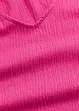 T-shirt en crêpe texturé à manches papillon, bonprix