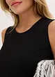 Robe en jersey à franges, bonprix
