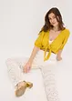 Pantalon en maille ajourée à taille élastiquée, bonprix