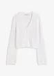 Gilet en maille aspect crochet, bonprix