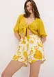 Short imprimé en viscose texturée, bonprix