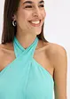 Top à dos nu en viscose texturée, bonprix