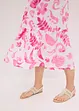 Robe asymétrique imprimée en viscose texturée, bonprix