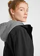Veste longue en softshell déperlant, style 2 en 1, bonprix
