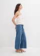 Jean large raccourci, taille haute élastiquée, bonprix
