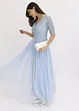 Robe longue avec broderie en sequins, bonprix