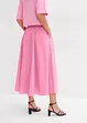 Jupe midi en coton extensible, bonprix