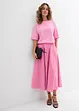 Jupe midi en coton extensible, bonprix