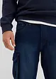 Bermuda cargo en jean, coupe loose, bonprix
