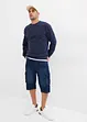 Bermuda cargo en jean, coupe loose, bonprix