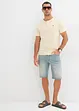 Bermuda en jean extensible avec entrejambe renforcé, Regular, bonprix