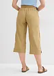 Pantalon en lin majoritaire, longueur 3/4, bonprix